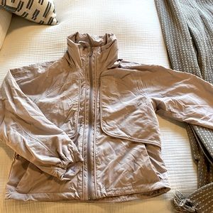 Lululemon track that pale pink jacket